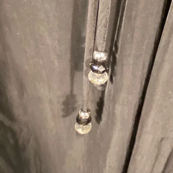 Susan Graver Black Pheasant Style Blouse 18W - Picture 6 of 9